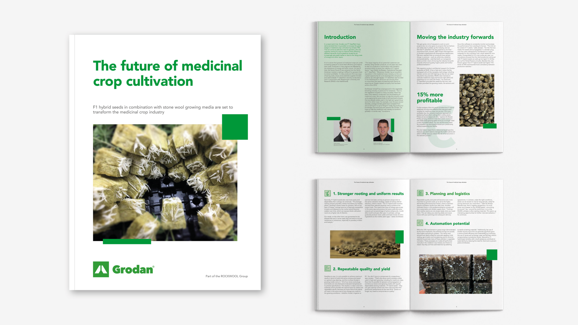 The future of medicinal crop cultivation mockup